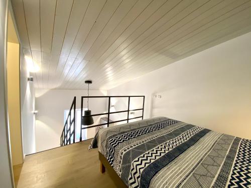 A bed or beds in a room at Studio SteBa 1
