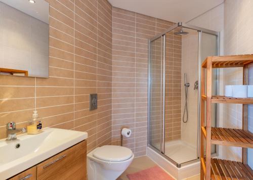Kylpyhuone majoituspaikassa Casa Laranja, Aromas Burgau