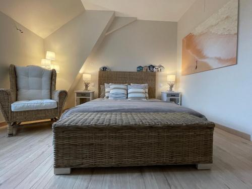 Postel nebo postele na pokoji v ubytování Les Maisons du Périgord Côté 50
