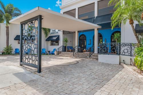a house with a gate in front of it at The Landon Bay Harbor-Miami Beach in Miami Beach