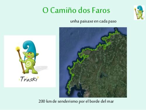 a map of theilippines with a toyctor and a picture of a map at Apartamentos MonteBlanco Costa da Morte in Neaño