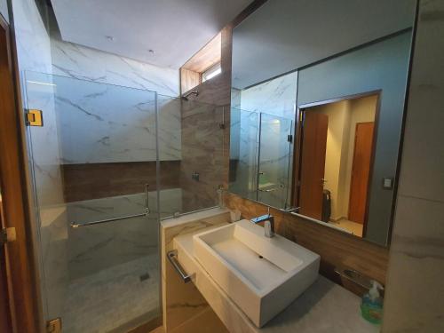 Koupelna v ubytování Manzara Resort