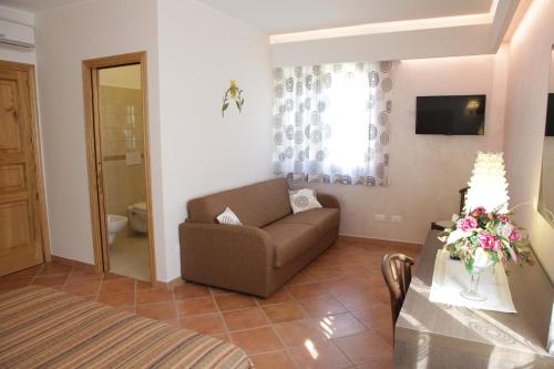 Posezení v ubytování B&B Il Quadrifoglio Tropea