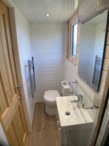 Vannituba majutusasutuses The Cedar Tiny House