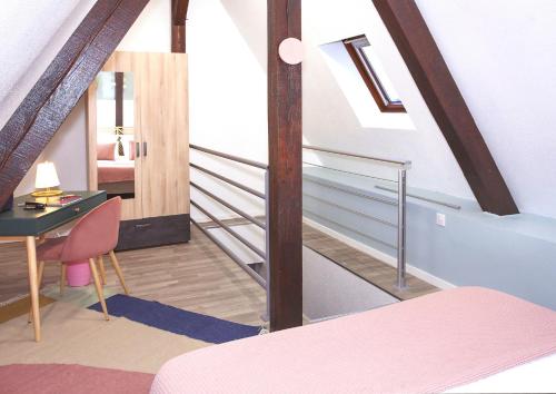 Ένα ή περισσότερα κρεβάτια σε δωμάτιο στο Duplex - Le Cosy - Hyper Centre