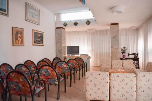 TV a/nebo společenská místnost v ubytování Hotel Admiral
