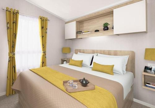 Tempat tidur dalam kamar di Biarritz Lodge