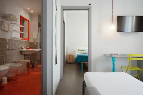 Koupelna v ubytování Hotel Madison