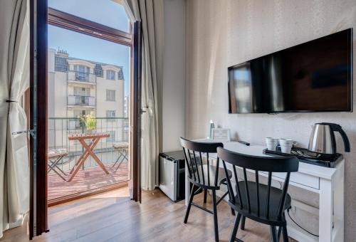 Η κουζίνα ή μικρή κουζίνα στο Apartamenty Bema4 Sopot