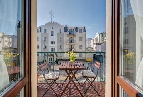 Μπαλκόνι ή βεράντα στο Apartamenty Bema4 Sopot