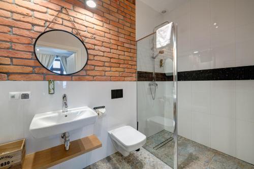 Ένα μπάνιο στο Apartamenty Bema4 Sopot