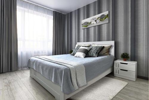 Krevet ili kreveti u jedinici u objektu Perfect apartments m Polytech, Ohmatdet, parking