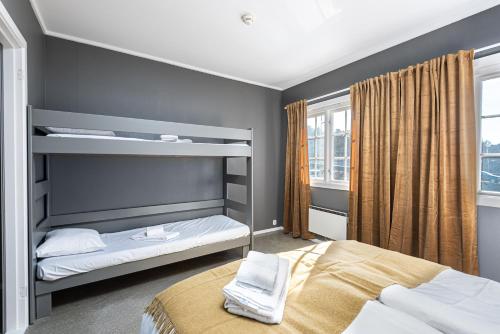 Двухъярусная кровать или двухъярусные кровати в номере Hald Sommer