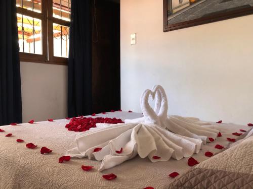 Cama o camas de una habitación en Dionisio Inn
