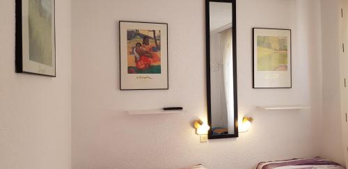 Letto o letti in una camera di Pension Salamanca