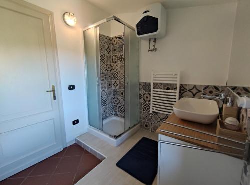 Koupelna v ubytování B&B Taccu Maccu