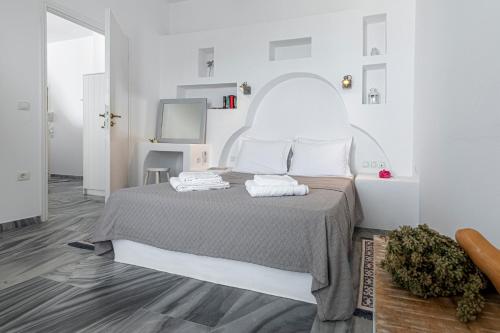 Ένα ή περισσότερα κρεβάτια σε δωμάτιο στο Aegean Dream Apartments 