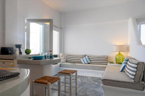 Χώρος καθιστικού στο Aegean Dream Apartments 