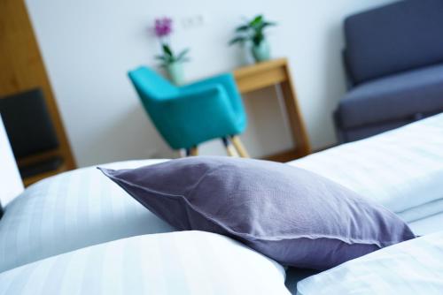 Cama o camas de una habitación en Walters Weinquartier