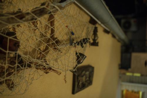 a wall with a bunch of branches on it at Studio Apartments KIM - Dilberovic in Mostar