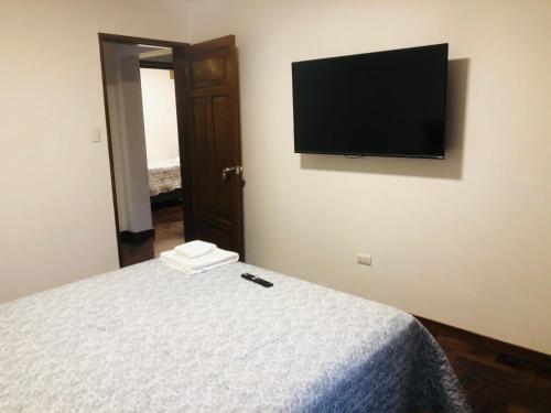 Cama o camas de una habitación en Brand New Apartment in Barranco