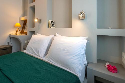 Ένα ή περισσότερα κρεβάτια σε δωμάτιο στο Aegean Dream Apartments 