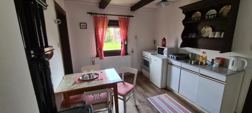 Kuchyň nebo kuchyňský kout v ubytování Holiday home Pustodol