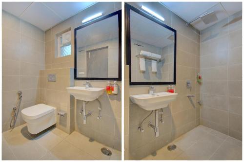 Koupelna v ubytování Hotel Maitrayee