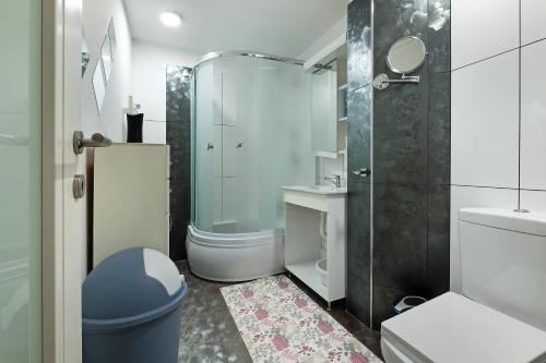 Kúpeľňa v ubytovaní Sava SQUARE Apartment