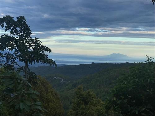Landskap semula jadi dekat dengan penginapan di ladang