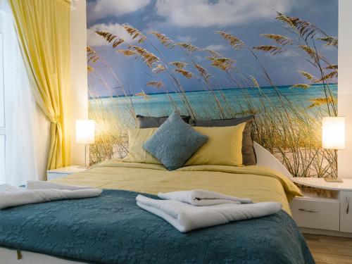 Ένα ή περισσότερα κρεβάτια σε δωμάτιο στο Zen Life Luxury Apartment - Herastrau