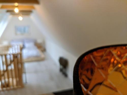 Postel nebo postele na pokoji v ubytování A Ház