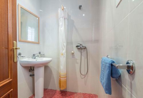 Koupelna v ubytování Hotel Reig