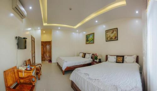 Thuong Hai Hotelにあるベッド