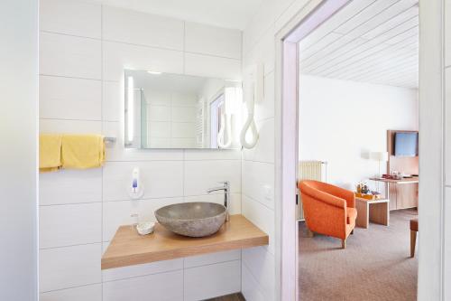 Phòng tắm tại Landgasthof zur Sonne