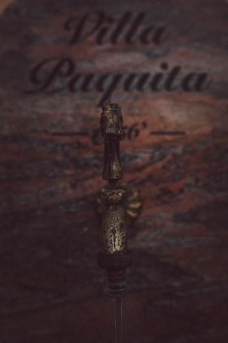 a close up of a pray instrument with the wordarma at Villa Paquita - Delta de l'Ebre in Deltebre