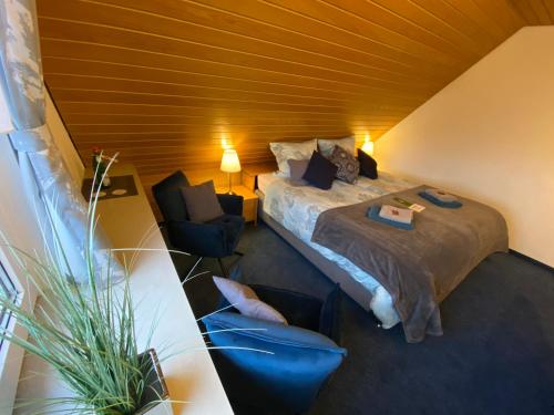 Katil atau katil-katil dalam bilik di Hotel Wappenhof