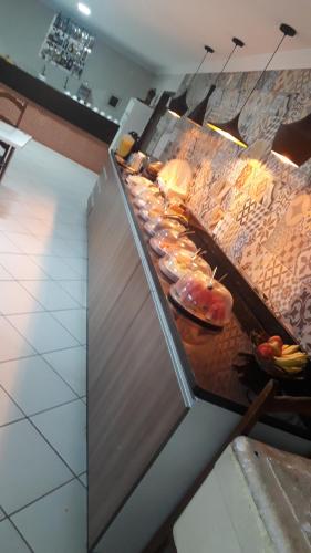 Kuchyň nebo kuchyňský kout v ubytování Atlanta Hotel