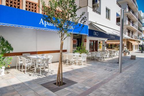 En restaurant eller et andet spisested på Apartments Niko