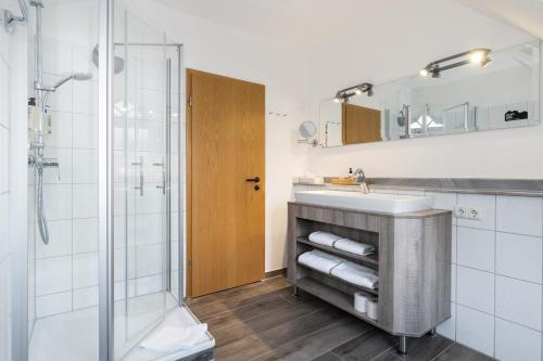 Koupelna v ubytování Hotel Grosse Klus