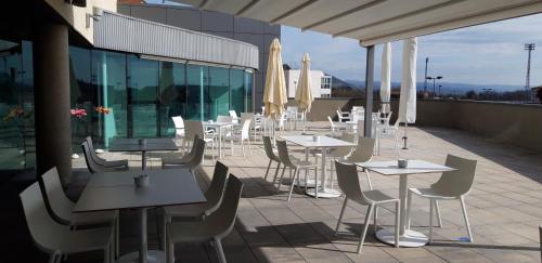 Balkón nebo terasa v ubytování Sercotel Hola Tafalla