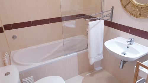 Koupelna v ubytování TOPO Apartment