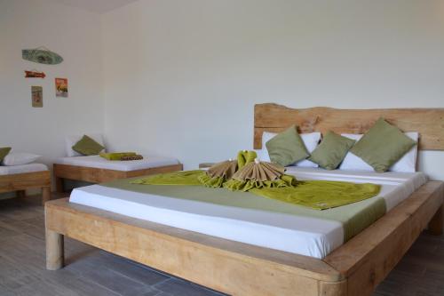Ένα ή περισσότερα κρεβάτια σε δωμάτιο στο La Base Hotel