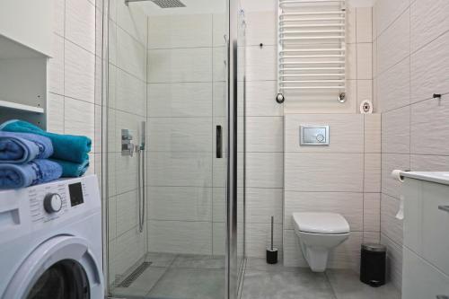 Phòng tắm tại Apartament BLUE MOON 2 -pokojowy
