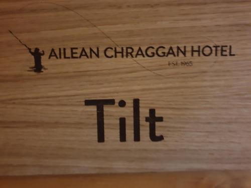 Certifikát, hodnocení, plakát nebo jiný dokument vystavený v ubytování Ailean Chraggan