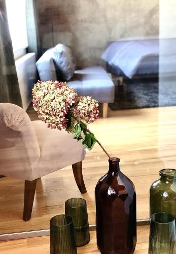 Χώρος καθιστικού στο Boutique REZIDENCE BAAR