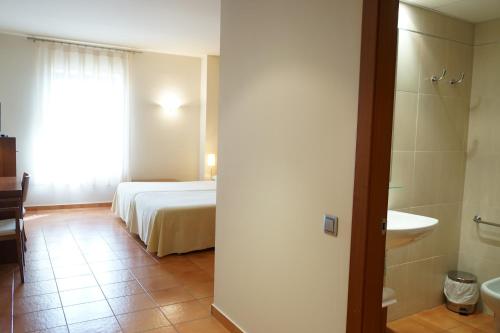 Koupelna v ubytování Hotel Santuari Balaguer