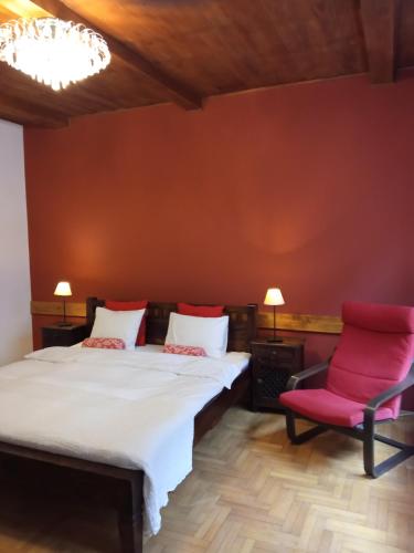 Llit o llits en una habitació de Apartament Jonek