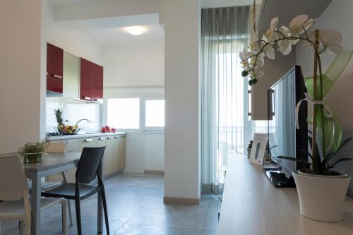 Η κουζίνα ή μικρή κουζίνα στο Residence Hotel Angeli