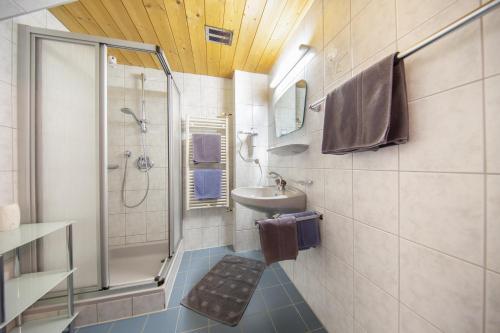 Koupelna v ubytování Haus Benjamin